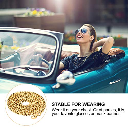 EXCEART Cadeia de Óculos Titular Óculos de Sol Cinta Eyewear Retentor Cordão Frisado Cabo De Colar D