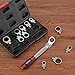 COTOUXKER Flex Head Ratcheting Wrench Set, 8-19mm Ratchet Wrench Set with Interchangeable Heads for Mechanic Repair
