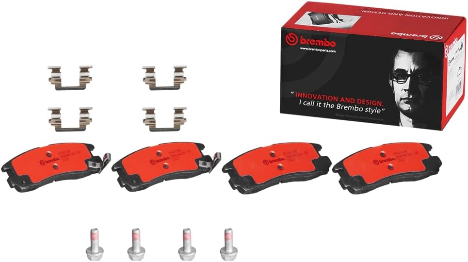 Brembo P54012N Premium Ceramic Rear Disc Brake Pad Set CHRYSLER/DODGE/HYUNDAI/MITSUBISHI/MITSUBISHI (SOUEAST) OE# MR389578