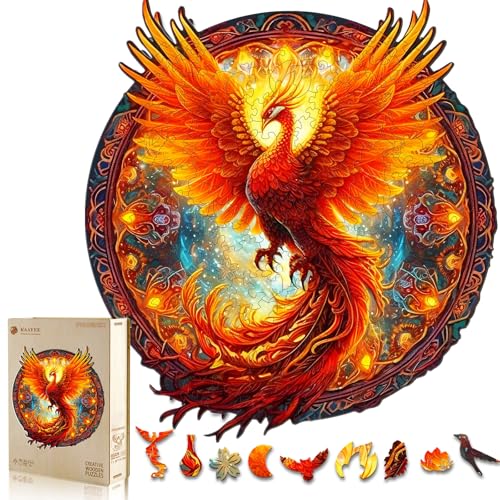 KAAYEE Wooden Puzzle for Adult, Phoenix Jigsaw Puzzle 21.6 * 20in 680pcs