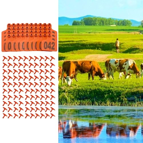 Étiquettes d'oreille de bétail 001-100 pour identification des chèvres et moutons - 3