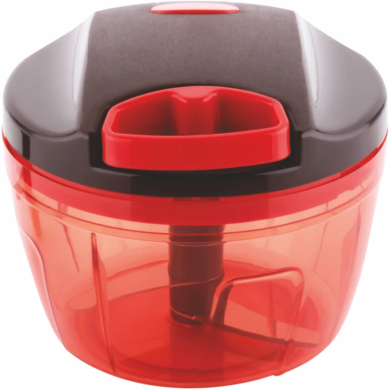 Tosaa Mini Handy and Compact Chopper with 3 Blades for Effortlessly Chopping Vegetables and Fruits for Your Kitchen, Anti Slip Silicone, 375 ml ,Pack of 1 , Color May Vary