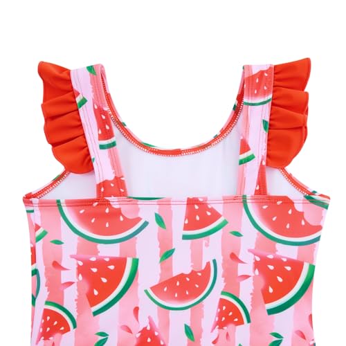 Image of Vieille Toddler Little Girls One Piece Swimsuits Ruffles Bathing Suits Mermaid Dinosaur Swimwear 2-7T