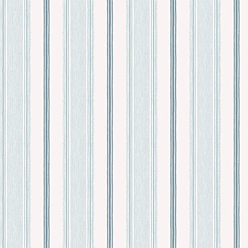 Laura Ashley Heacham Stripe Seaspray Wallpaper