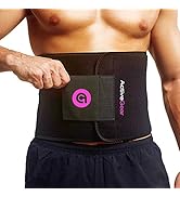 ActiveGear Waist Trimmer Belt Slim Body Sweat Wrap for Stomach and Back Lumbar Support