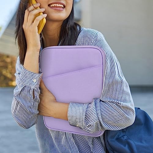 Image of Dadanism 9-11 inch Tablet Sleeve Bag Carrying Case for iPad (A16) 11th Gen 11 inch, iPad 10th Gen 10.9 inch Air 5 /4, iPad Air M4 /Pro 11 inch, iPad 9 /8 /7th, Galaxy Tab A11+ Plus 11 inch, Remarkable 2 10.3 inch, Grey Purple