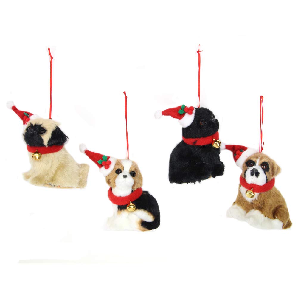 Chiots en fourrure pour sapin de Noël chaleureux et magique en famille