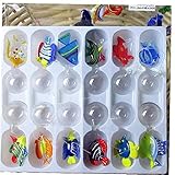Material: Glas. Case Cover Glasfische Schwimmdock - Aquarium Mini Fisch Figurine - Hand geblasenem Glas Fisch-Lampe Arbeits Miniatur Fisch geblasenem Glas Tierstatuen