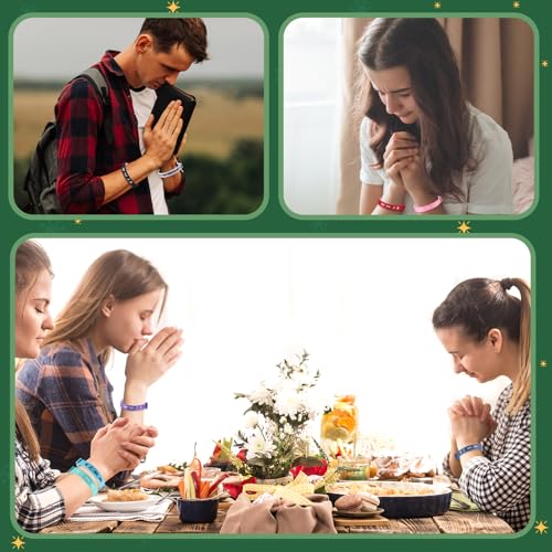 XunYee WWJD Webbing Bracelets What Would Jesus Do Christian Gifts Adjustable Religious Bracelets for Church Women Men4