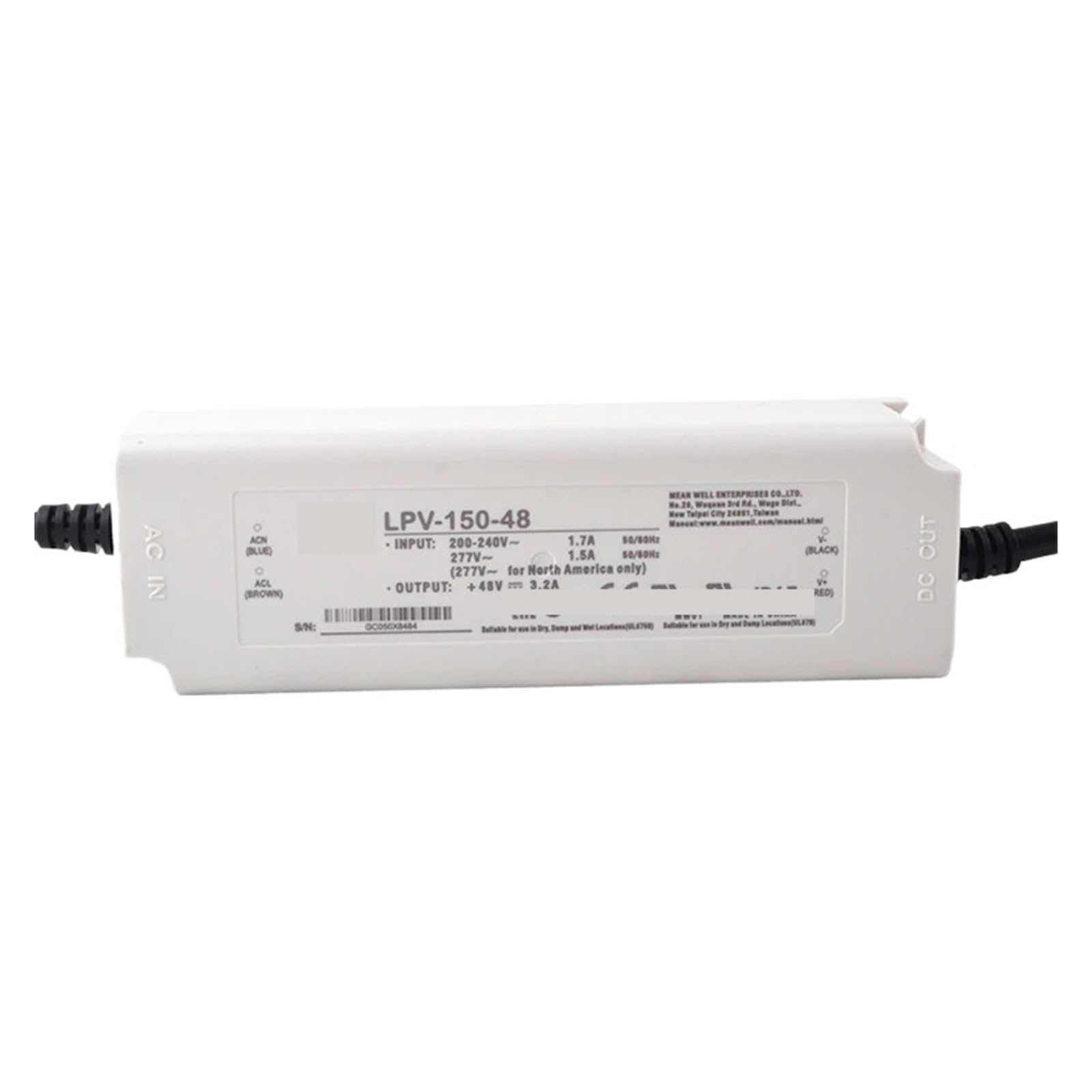 RBYRLDSTY LPV-150 Series 150W Power Supply IP67(24v-150w)