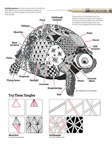 Tangleeasy Wildlife Designs: Design Templates For Zentangle (R), Coloring, And More (Design Originals) Tangle, Pattern, & Color Animal Designs Like A Llama, Tiger, Lion, Kangaroo, Bear, Koala, & Wolf #TOP3
