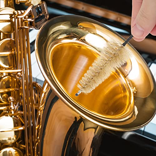 EXCEART Um Conjunto Kit de Limpeza Saxofone Saxofone Aspirador de Limpeza Sax Pano Bocal Escova Sax