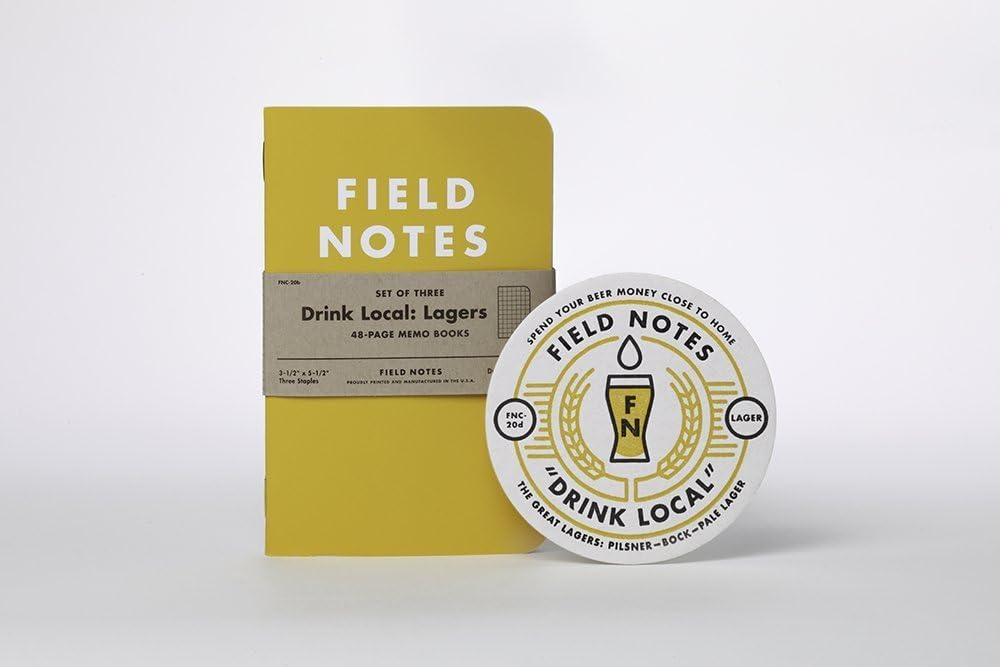 Field Notes Drink Local Lagers 3 Pack Model: FN-20b Office Supply Store