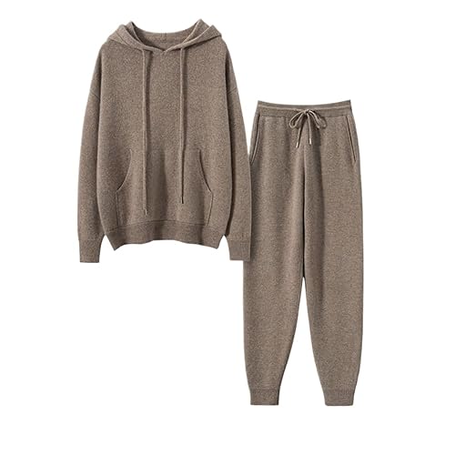 Women's Cashmere and Australian Wool Blend 2 Pieces Casual Knit