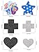 WILLBOND Glitters Nipple Cover Pasties Disposable Nipple Covers No Show Satin Breast Stickers Self Adhesive Pasties for Women(Mixed Style,50 Pairs)