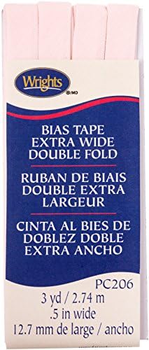 Wrights Rosewater Double Fold Bias Tape 1/2" X3yd