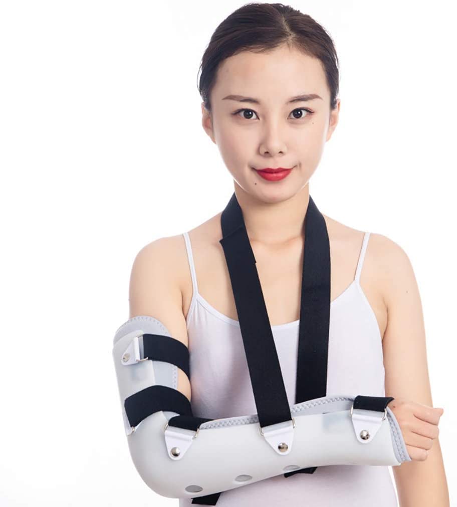 Tutore per Gomito con Cinturino, Stabilizzatore per Gomito Post-operatorio Ortesi per Braccio Stecca Supporto per Recupero da Lesioni