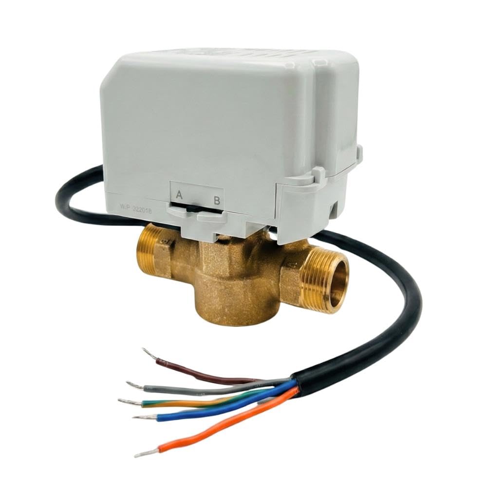 LavaTap - Drayton 27100 Motorised Valve 2 Port 22mm ZA5/679-2 – Full Unit Includes Actuator Head and Valve Body, S-Plan Compatible, Spring Return, Snap-On, Manual Lever, 230V