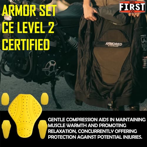 First Mfg Co CE 2 Armor- Ce Level 2 Motorcycle Back Armor Pad | Universal Fit Ce-2 Approved Protection thumb #2