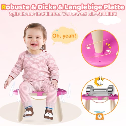 Kikidex Kleinkinder Spielzeug Alter 1-3, Magnetisch Zaubertafel, Mädchen Spielzeug für 1-2 Jahre… – Ansicht 6