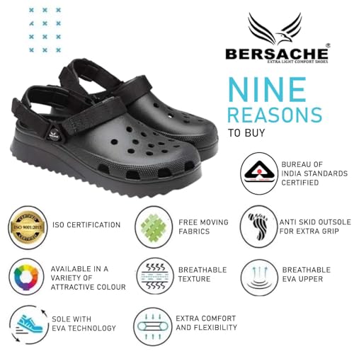Image of BERSACHE Extra Soft Classic Casual with Regular wear with Ultra Soft & Flexibility Technology Clog for Men's /Boy's Beige