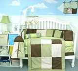 SoHo Baby Crib Bedding 9 Piece Set, Greens