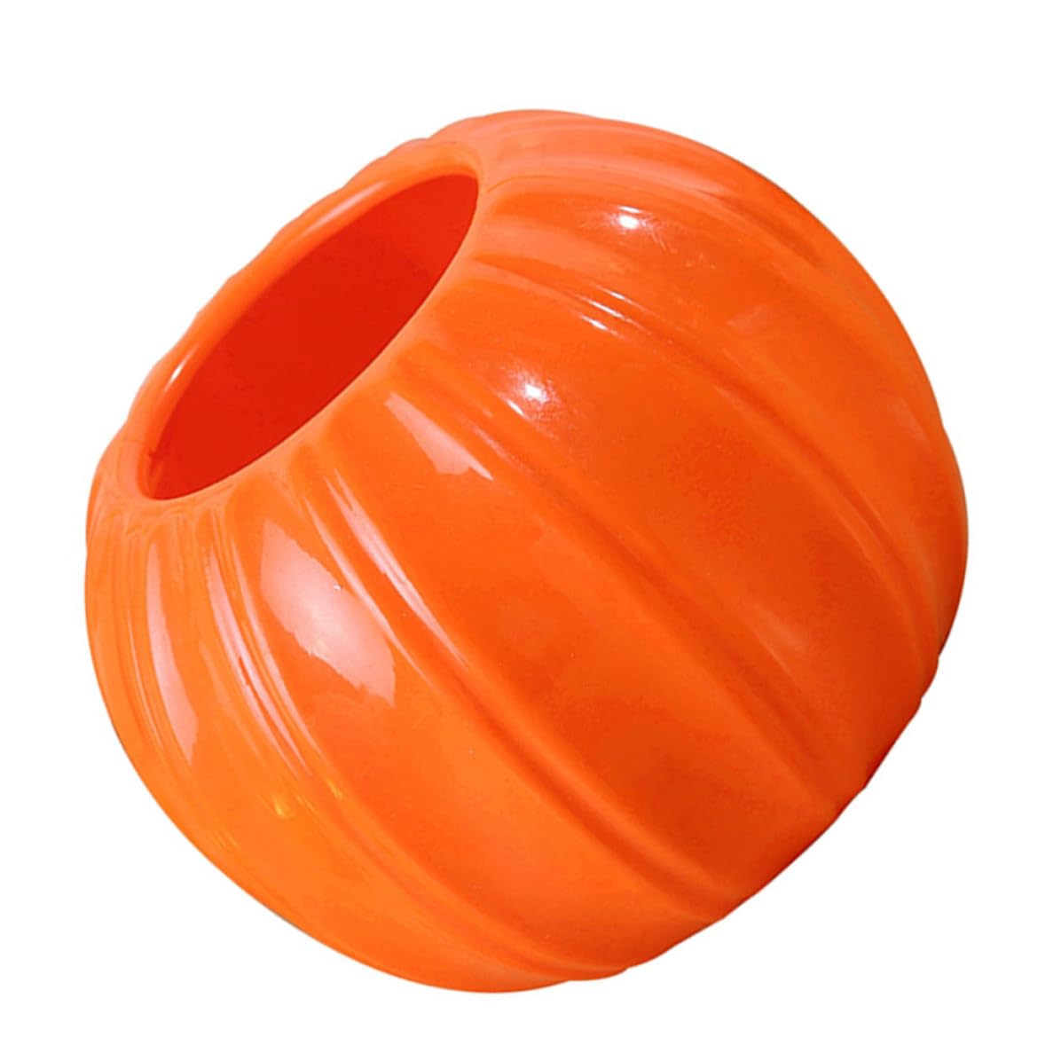 Florero de fiesta de cerámica naranja calabaza decorativa para salón y eventos