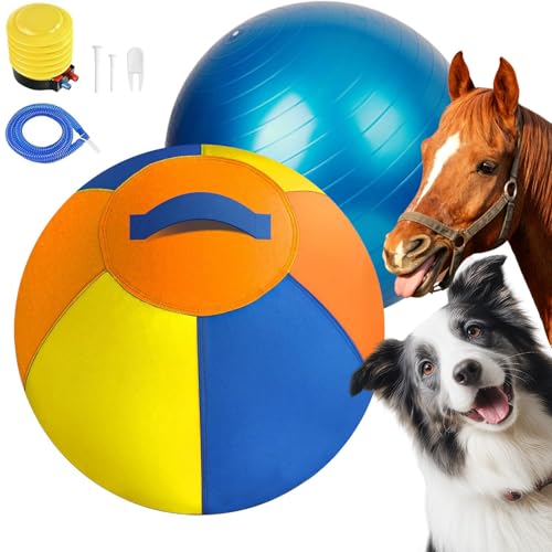 SENSUVA 19'' Herding Ball for Dogs - Herding Toys, Enhanced Chew Resistance & Heavy-Duty Material, Giant Dog Ball for Australian Shepherds, Dog Toy Agility Equipment for Australian Shepherds