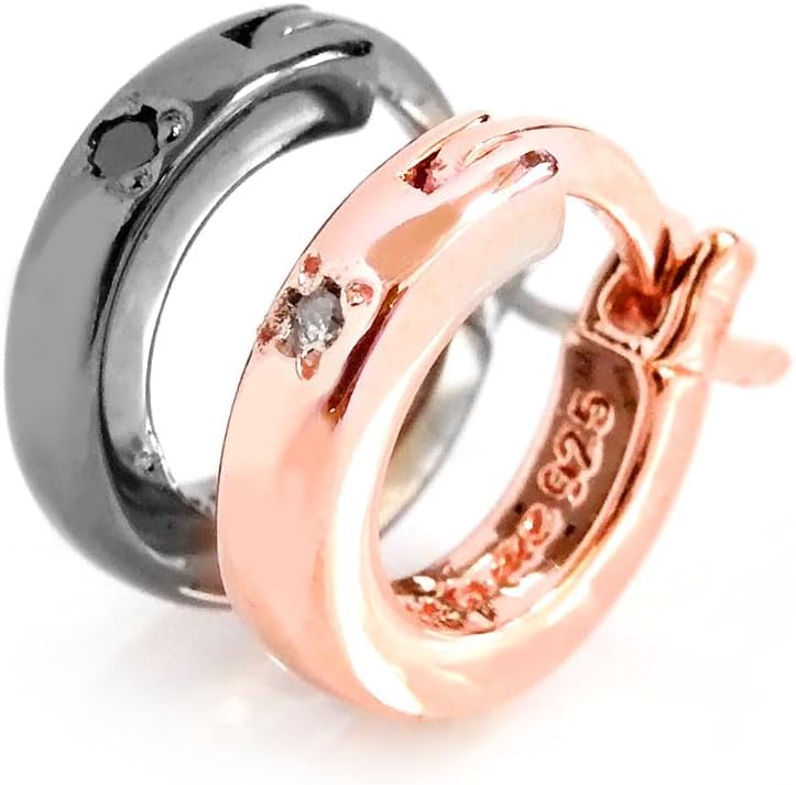 BONEE SQUARE HOOPS(MINI) SILVER ピアス クロス