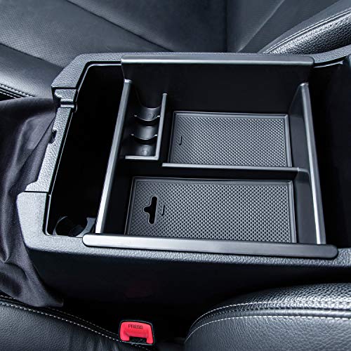 JKCOVER Center Console Organizer Tray Compatible with Toyota 4Runner 2010-2021 2022 2023 2024 and Kia Telluride 2020-2024 2025 Accessories,Insert Armrest Box Secondary Storage ABS Black Materials - Thumbnail 6