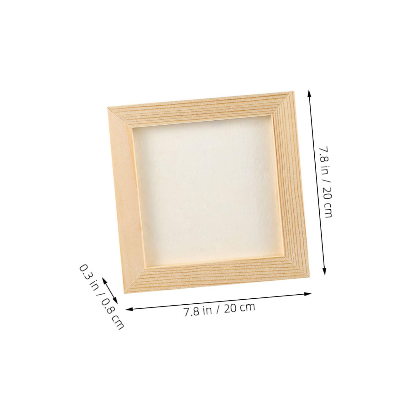 ibasenice 5pcs Wooden Photo Frames for Boy Girl Paintable Blank Art Frames for Projects Creative Crafts and Imagination Development
