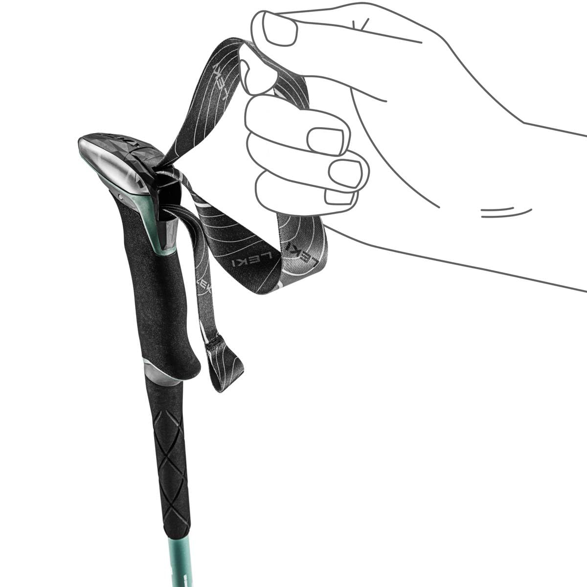 LEKI Makalu Lite kijki trekkingowe dla kobiet i mężczyzn, lekkie, regulowane kijki trekkingowe z aluminium (90-135 cm) z talerzem trekkingowym