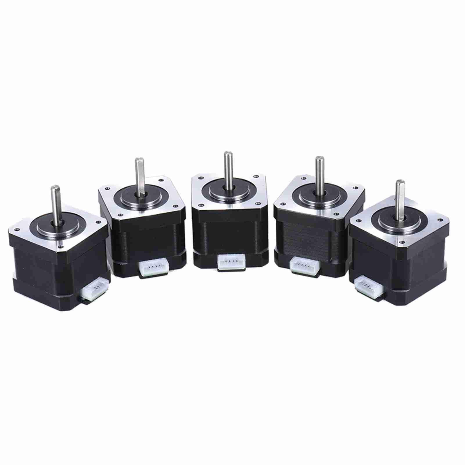 Karlak Nema 17 Schrittmotor mit Drehmoment, 0,4 Nm, Antriebssteuerung für 3D-Druckmaschinen, 1,8 Grad, 42 Mm Größe (5 Stück)