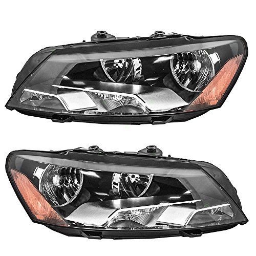 Brock Headlight for 2012-2015 Passat From 3/21/11 561941005D Set VW2502148