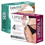 Pack Dúo Lipostil + Celuser | 32 sticks | Indicado para Abdomen, Caderas. Piernas, Espalda y Brazos - 4 en 1 - Resultados en 16 días - 1 sobre al día