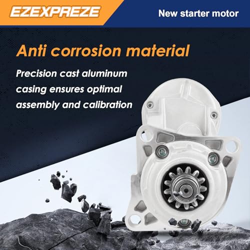 Image of Ezexpreze Dodge Cummins Starter Replacement New for 1994-2002 Ram 2500 3500 5.9 L L6, 1994-on Cummins Diesl Engines B Series 5.9, 3921682 4746639 5016522AA R4741012 3604684NW 17548N D228080-2292