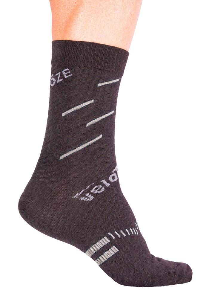 veloToze Cycling Sock - Active Compression with Merino Wool Blend