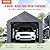 VEVOR Carport, 10x20ft Heavy Duty Carport Car Canopy, Portable Garage Car Port with Roll-up Ventilated Windows & Removable Sidewalls, UV Resistant Waterproof All-Season Tarp for SUV, Car, Truck, Boat