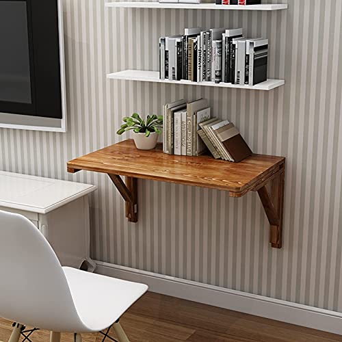 Table pliante murale en bois pour petit espace cuisine et télétravail - 5