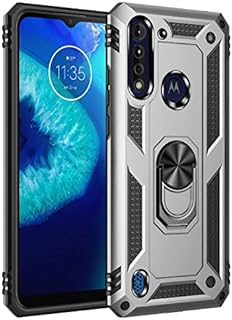 BestST motorola moto G8 Power Lite Case,+ Screen Protector,Full Body [Armor box] Heavy Duty Protection, Kickstand, Shock Reduction Case for motorola moto G8 Power Lite,Silver