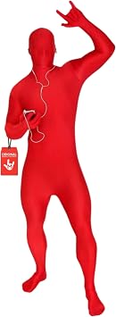 Morphsuit Full Body Costume - Red, XL | Original Bodysuit for Adults & Kids | Super Stretch Suit Great for DIY Party Outfit | Halloween, Cosplay, Fancy Dress | For Men & Women