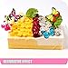 Butterfly cake Toppers 40Pcs Set, GUCUJI Chocolate Mousse Cake Cupcake Toppers Picks Decoration (4 Patterns X 10)