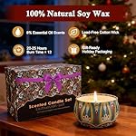 Scented Candles Gift Set,12 Pack Candles for Home Scented, 300 Hour Long Lasting Soy Wax Aromatherapy Candle Set, Birthday Gifts for Women with Gift Box - Image 4