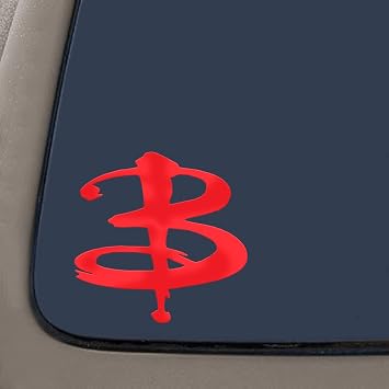 NI251 Buffy The Vampire Slayer 6" Red Vinyl Car Truck Decal Sticker TV Shows | Premium Quality Red Vinyl Decal