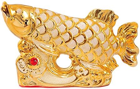 Amazon シュヴァンツ Schwanz アロワナ 風水 置物 オブジェ 龍魚 金運 玄関 30 17cm インテリア オンライン通販