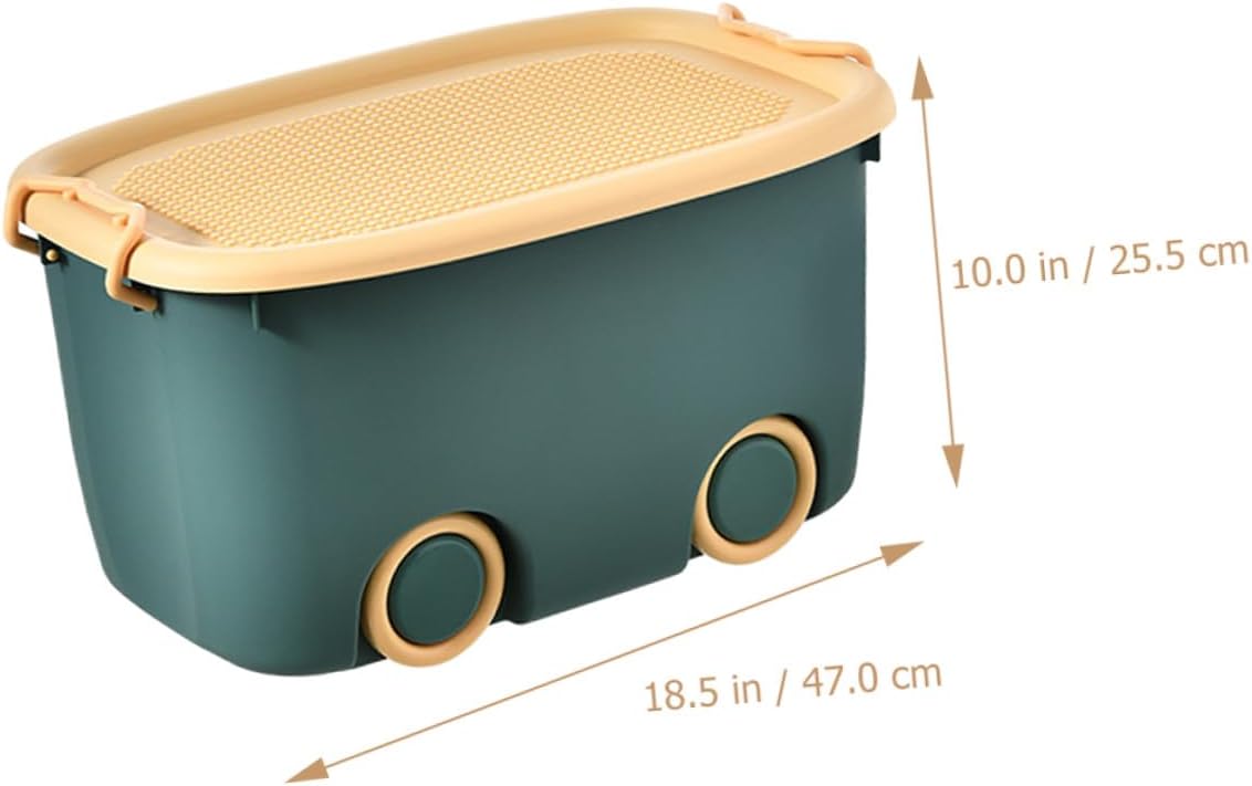 Storage Box with Wheels Sundries Organizer for Home and Office Durable Material Modern Design for Items Smart image 2