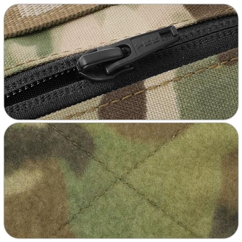 PETAC GEAR Tactical Mens Wallet,Trifold Nylon Credit ID Card Pocket Water Resistant Cash Card Holder with Back coin Zipper Pocket (MC)4