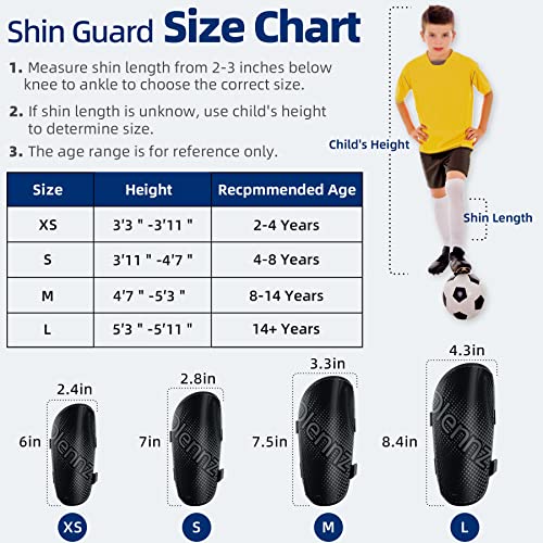 Raysharp Shin Guards Soccer Youth - Comfortable And Durable Toddler Kids Soccer Shin Guards With Adjustable Straps For Boys Girls Teenagers Adults Black Xs #TOP5
