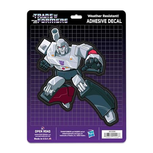 Image of Hasbro Transformers Megatron Adhesive Vinyl Decal - Fun Transformers Sticker for Car, Window or Laptop