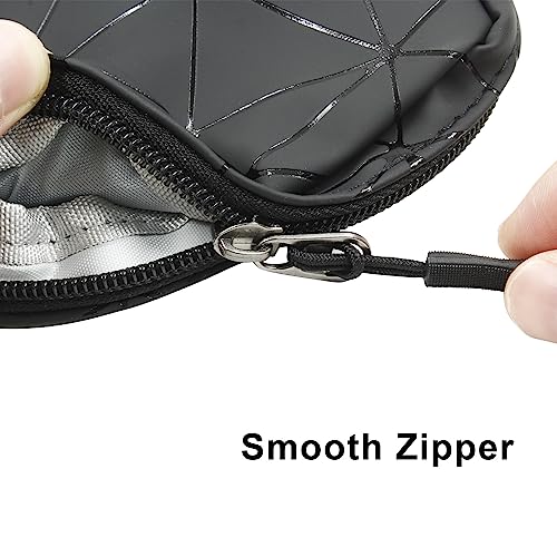 Image of Uenhoy Sanitary Napkin Storage Bags with Zipper, Portable Waterproof Menstrual Cup Pouch Nursing Pad Tampon Bags Feminine Product Pouch, Black